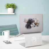 Sticker Chasse à l'art GSP – Précision, Passion et Faisan (Ordinateur portable sur le bureau)