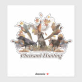 Sticker Chasse aux faisans (Feuille)
