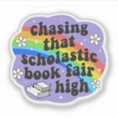 Sticker Chasse Ce Salon Du Livre Scholastic Élevé (Devant)
