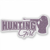 Sticker Chasse fille (Devant)