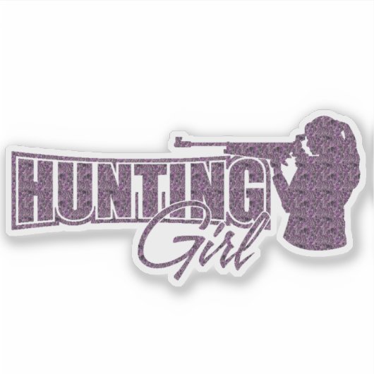 Sticker Chasse fille (Devant)