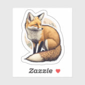 Sticker chasse Fox (Feuille)