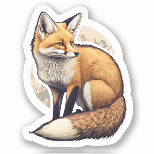 Sticker chasse Fox (Devant)