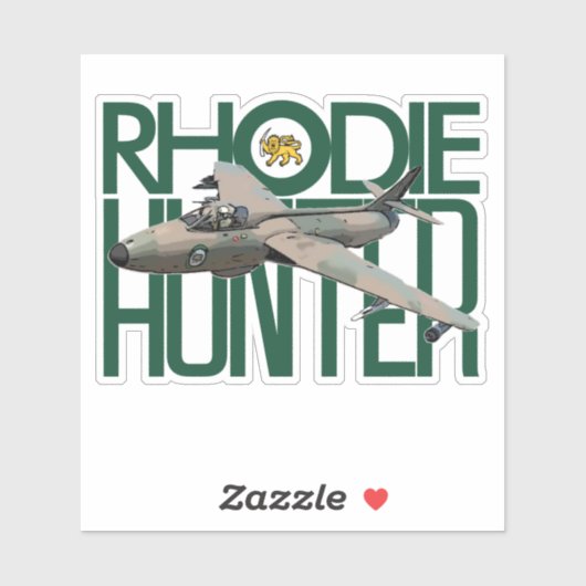 STICKER CHASSE RHODESIAN (Feuille)