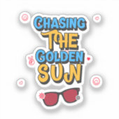 Sticker Chasser le soleil d'or (Recto)