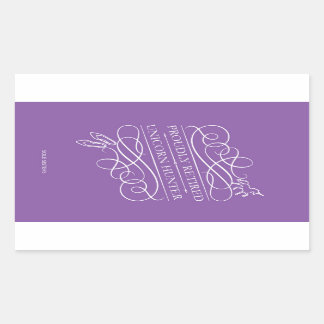 Sticker Chasseur Unicorn Fièrement Retraité