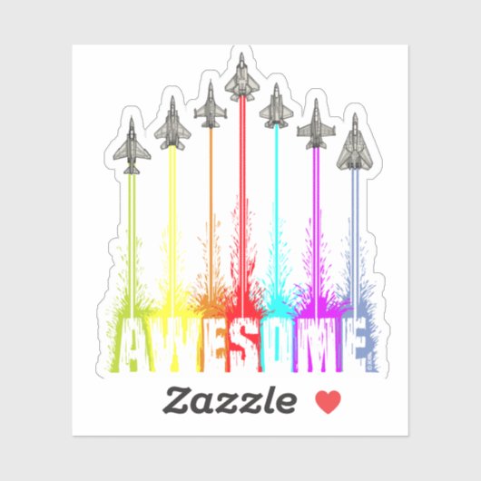 Sticker Chasseurs d'Awesome (Feuille)