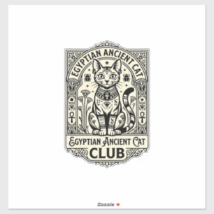Sticker Chat antique égyptien Chat drôle Graphique - Égypt