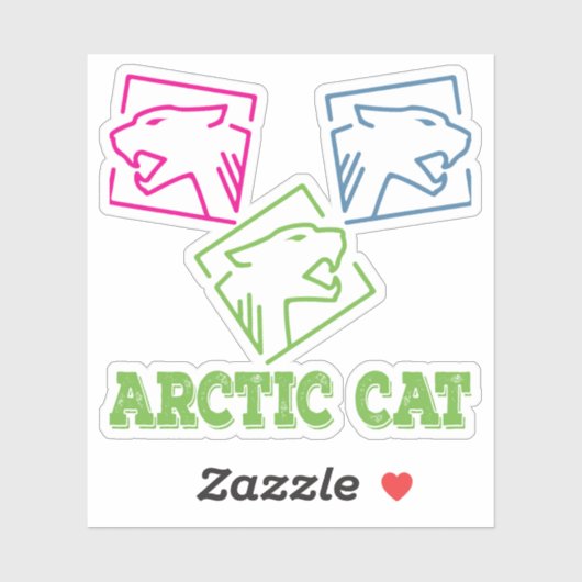 Sticker Chat arctique (Feuille)