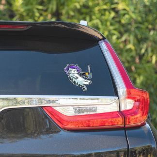 Sticker Chat Astronaute Dans L'espace Drôle 