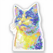 Sticker Chat au soleil (Recto)