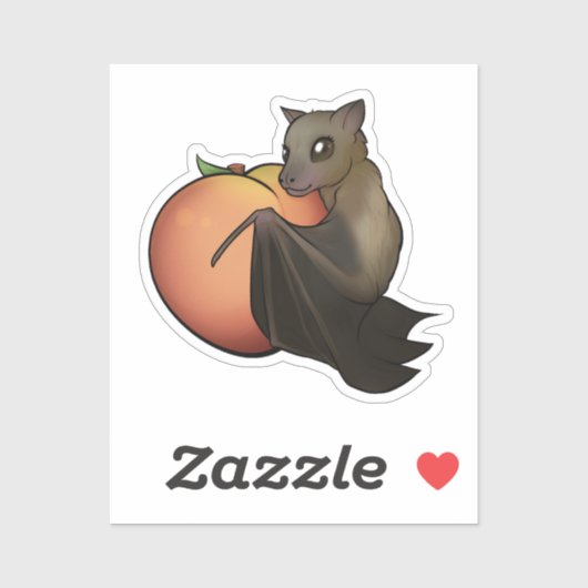 Sticker Chat aux fruits (Feuille)