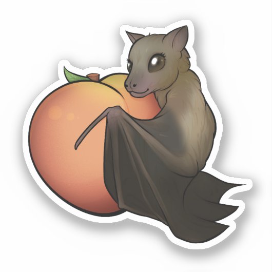 Sticker Chat aux fruits (Recto)