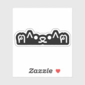 Sticker Chat avec Paws Emoticon ฅ^ ・ ^ฅ Japonais Kaomoji S (Feuille)