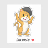 Sticker Chat avec Ramen Bowl (Feuille)