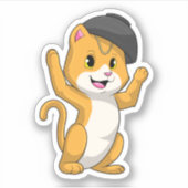 Sticker Chat avec Ramen Bowl (Devant)