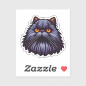 Sticker Chat Beige Carton mignon - Chubby et Happy Feline (Feuille)