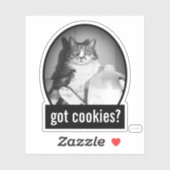 Sticker Chat Boire Du Lait De Jug (Feuille)