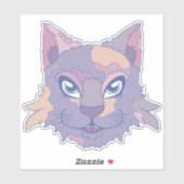 Sticker Chat calico (Feuille)