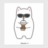 Sticker Chat cool (Feuille)