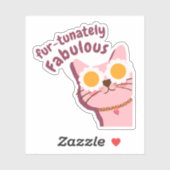 Sticker Chat Cool pour enfants (Feuille)