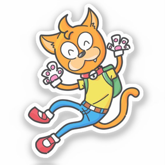 Sticker Chat d'Anime (Recto)