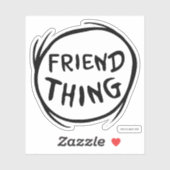 Sticker Chat dans la chose Casquette une chose deux - chos (Feuille)