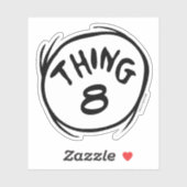 Sticker Chat dans le Casquette |Chose personnalisée deux (Feuille)