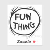 Sticker Chat dans le Casquette | Chose Une Deux - Chose Am (Feuille)