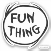 Sticker Chat dans le Casquette | Chose Une Deux - Chose Am (Devant)