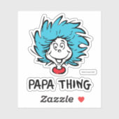 Sticker Chat dans le Casquette | Chose Une Deux - Papa Thi (Feuille)