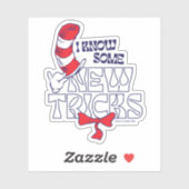 Sticker Chat dans le Casquette | Je Connais De Nouveaux Tr (Feuille)