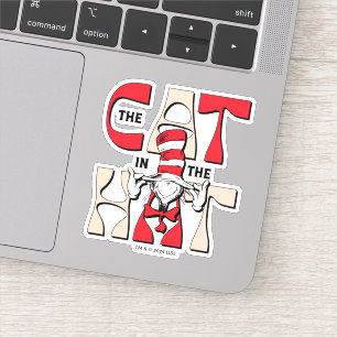 Sticker Chat dans le Casquette   Le Chat Silly Dans Le Cas