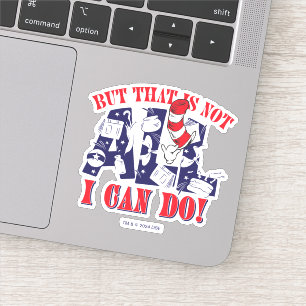 Sticker Chat dans le Casquette   Mais Je Ne Peux Pas Faire