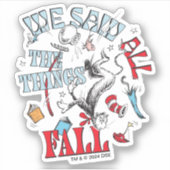 Sticker Chat dans le Casquette | Nous avons vu tout tomber (Devant)