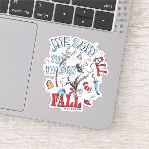 Sticker Chat dans le Casquette   Nous avons vu tout tomber