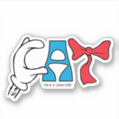 Sticker Chat dans le Casquette | Texte de la pièce (Devant)