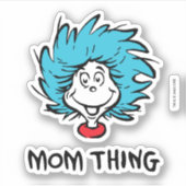 Sticker Chat dans le Casquette | Une chose deux - Maman ch (Devant)