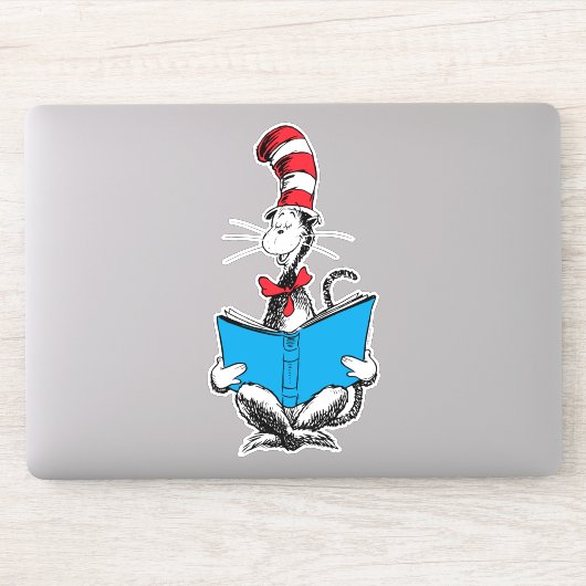 Sticker Chat dans le chapeau en lecture (Ordinateur)