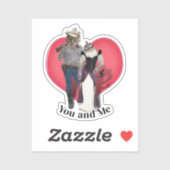 Sticker Chat de cow-boy occidental (Feuille)