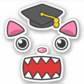 Sticker Chat de diplômes supérieurs (Devant)
