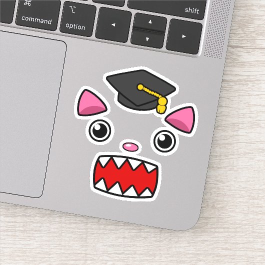 Sticker Chat de diplômes supérieurs (Détail)