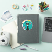 Sticker Chat de l'espace « J'ai besoin d'espace » Mid-Cent (Couverture iPad)
