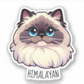 Sticker Chat de l'Himalaya (Devant)