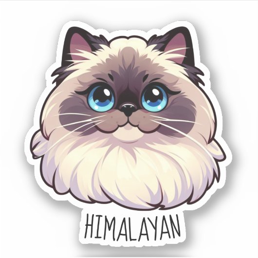 Sticker Chat de l'Himalaya (Devant)
