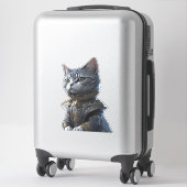 Sticker Chat de mode victorien (Sur valise)