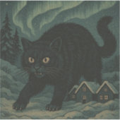 Sticker Chat de Noël islandais Yule (Devant)