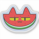 Sticker Chat de pastèque (Devant)