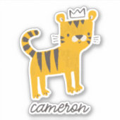Sticker Chat de tigre sauvage (Devant)