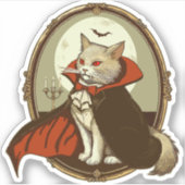 Sticker Chat d'Halloween, Comte Catula (Devant)